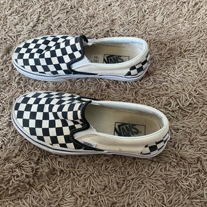 Checkered black/off white vans